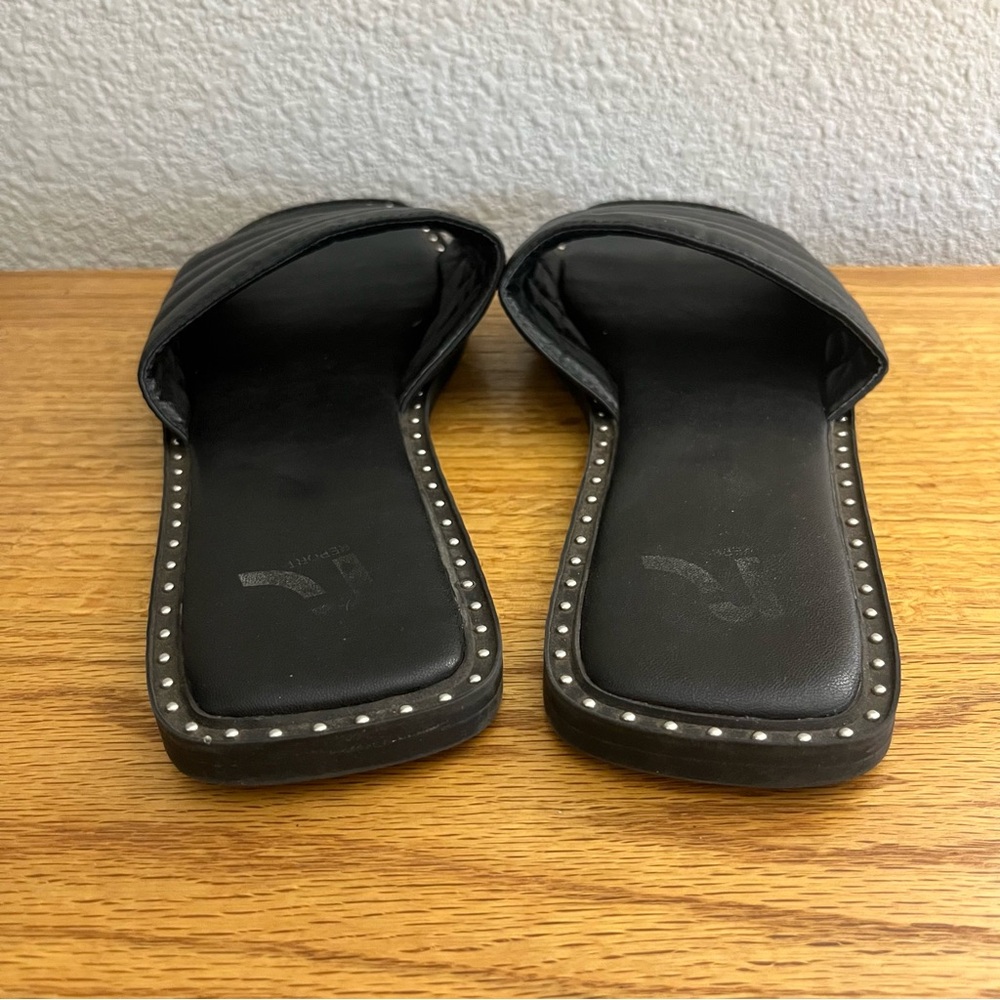 Report Slide Sandals with silver embellishments - Picture 3 of 3